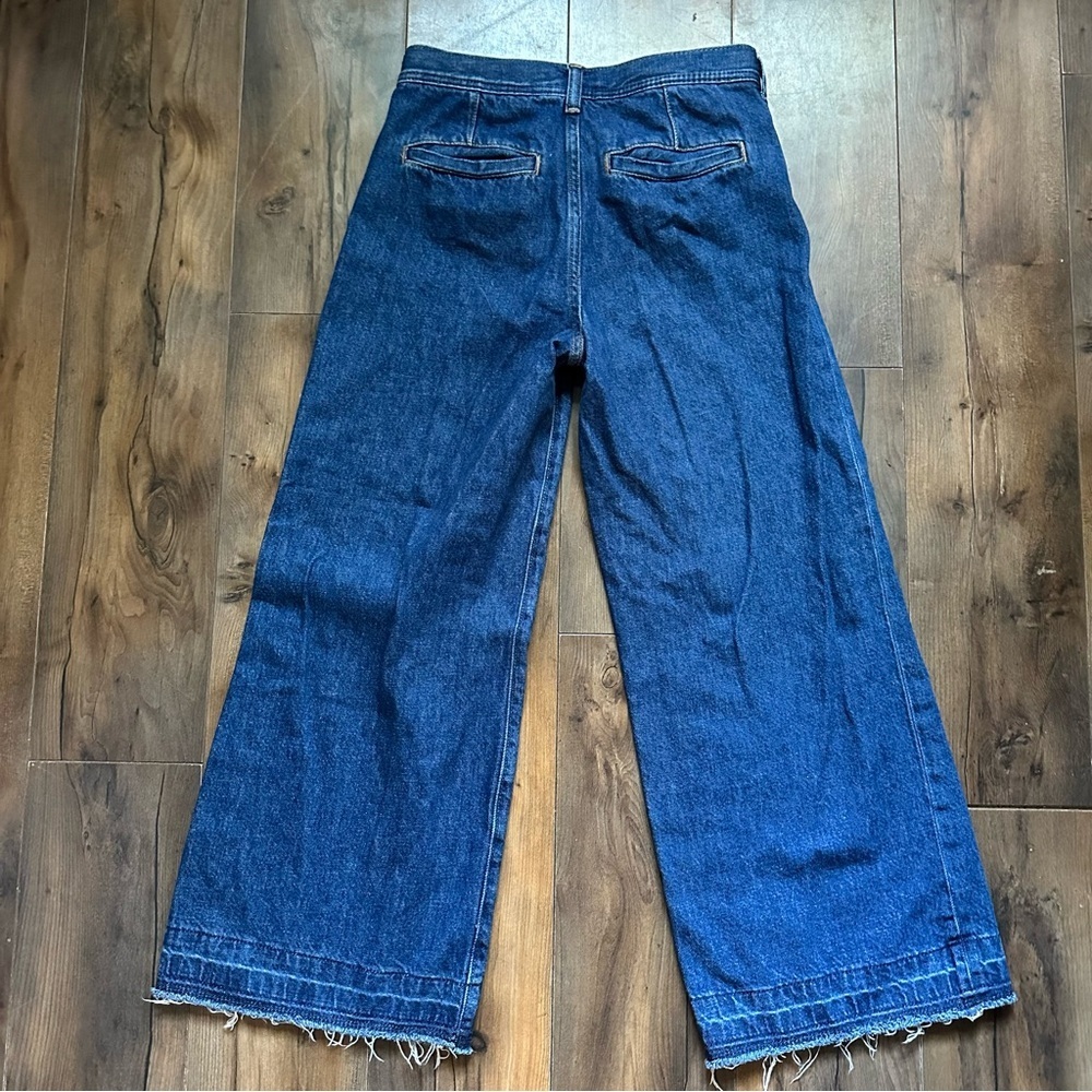 GAP | Kids High Rise Stride Wide-Leg Ankle Jeans | Size 14 - Picture 4 of 13